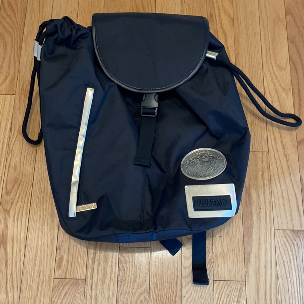Versace Parfums black backpack
